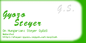gyozo steyer business card