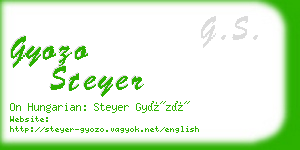 gyozo steyer business card